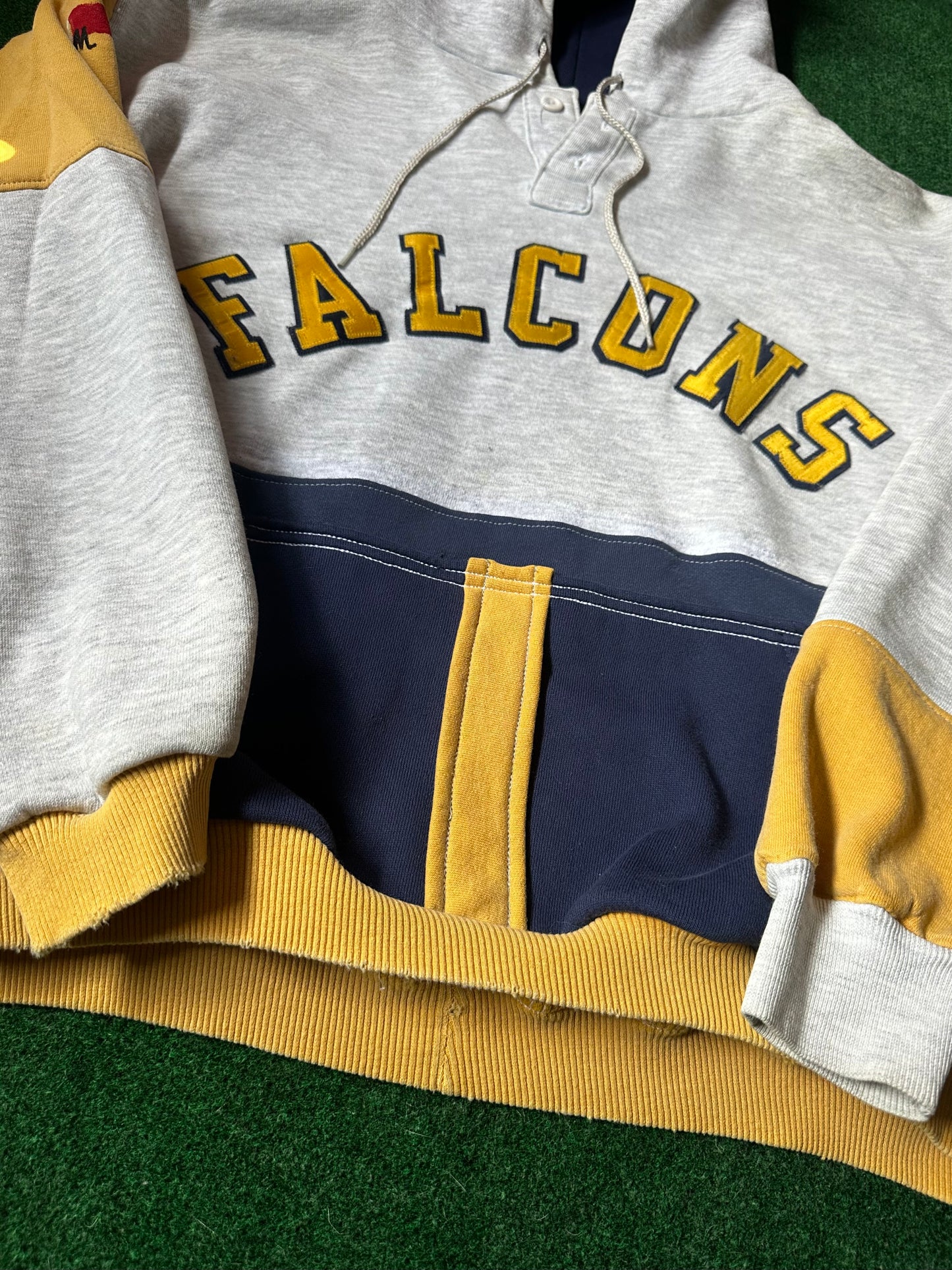 Vintage “Falcons” Colorblock Hoodie