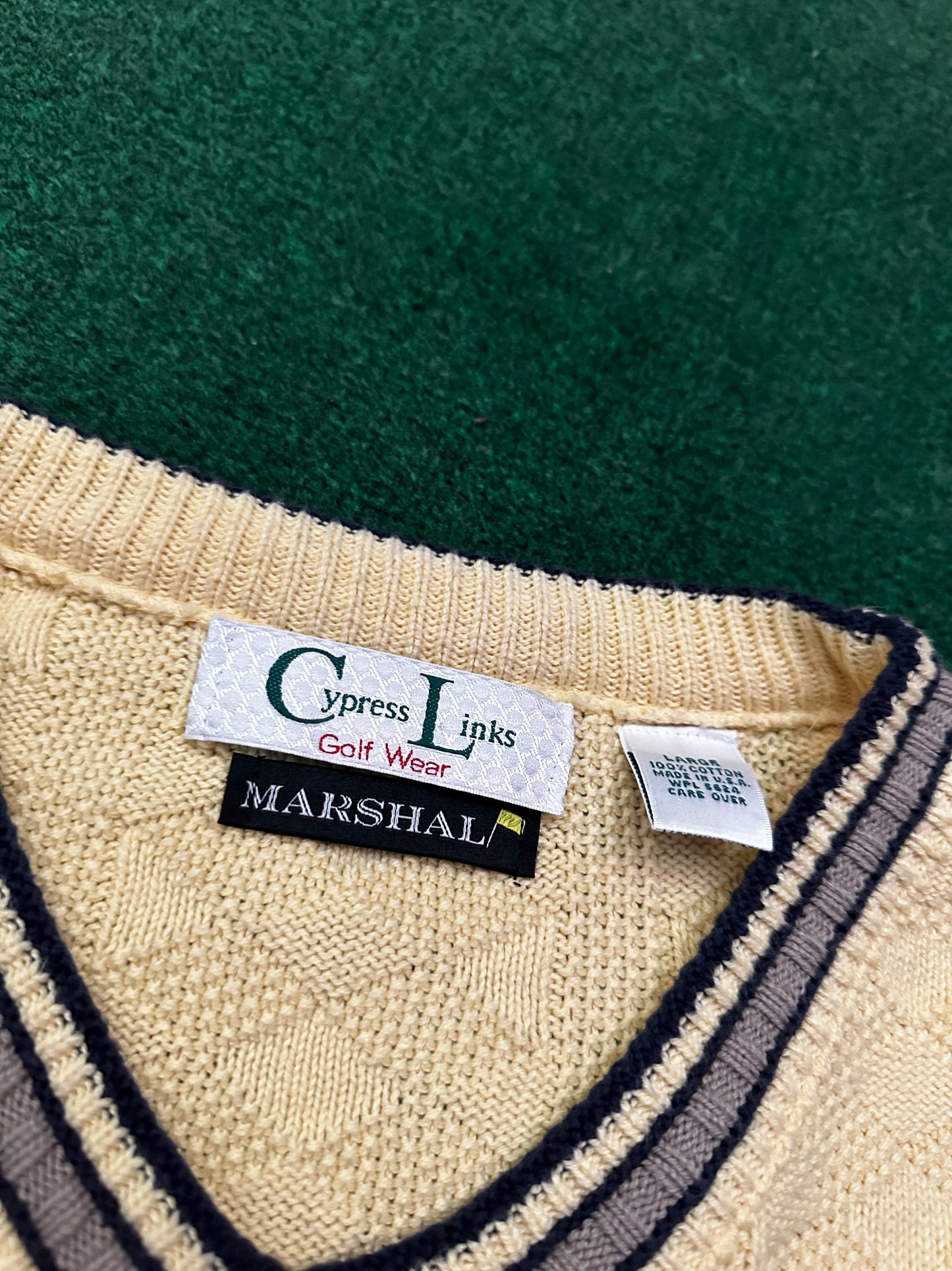 Vintage Cypress Links Sweater Vest