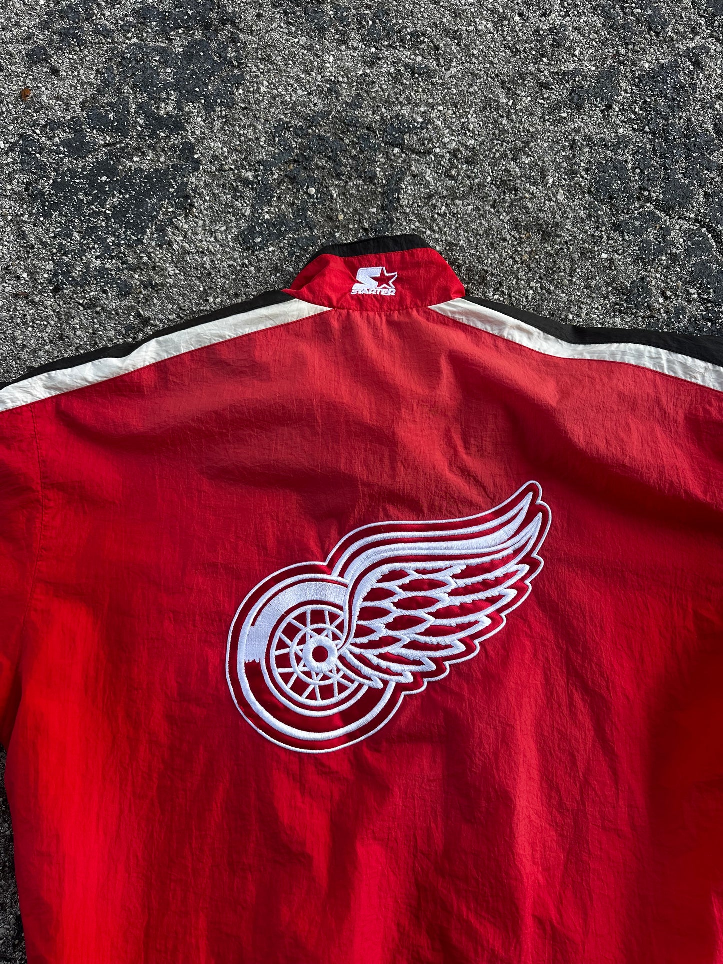 Vintage Starter Red Wings Windbreaker