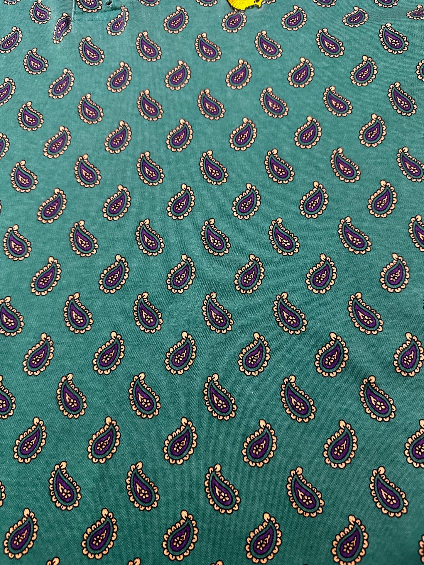 Vintage Slazenger Masters Paisley Polo