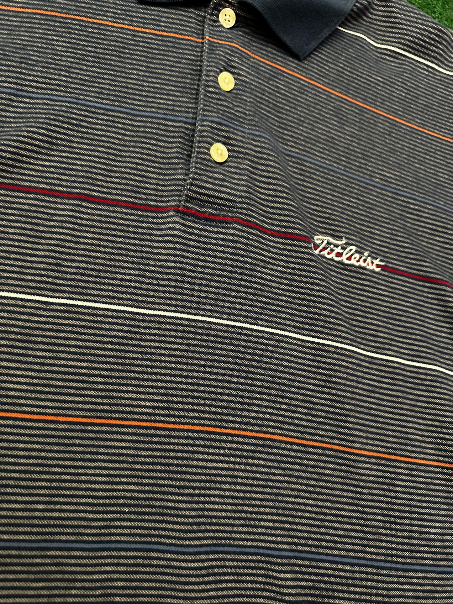 Vintage Titleist Striped Polo