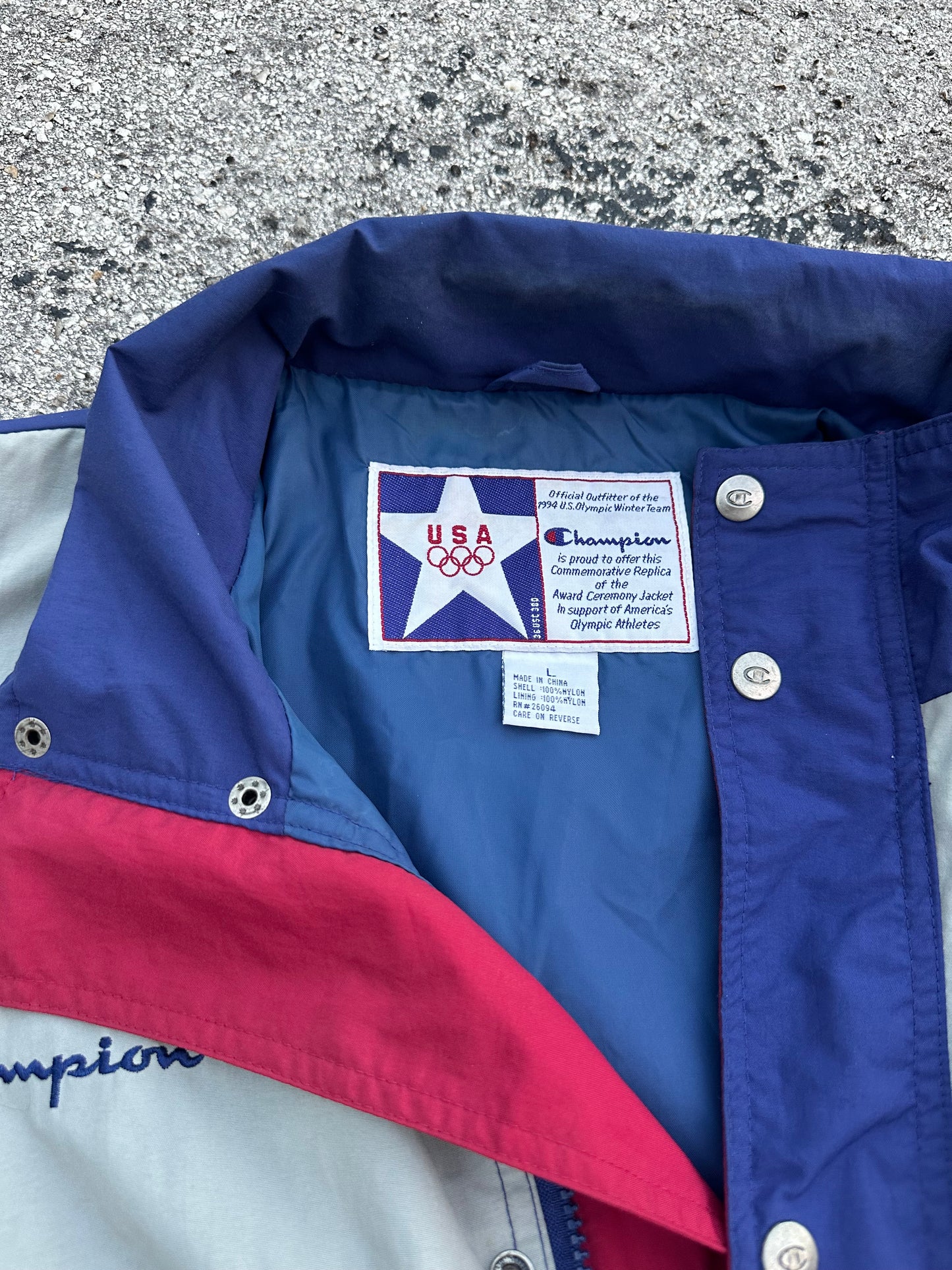 1994 Champion USA Winter Olympic Windbreaker
