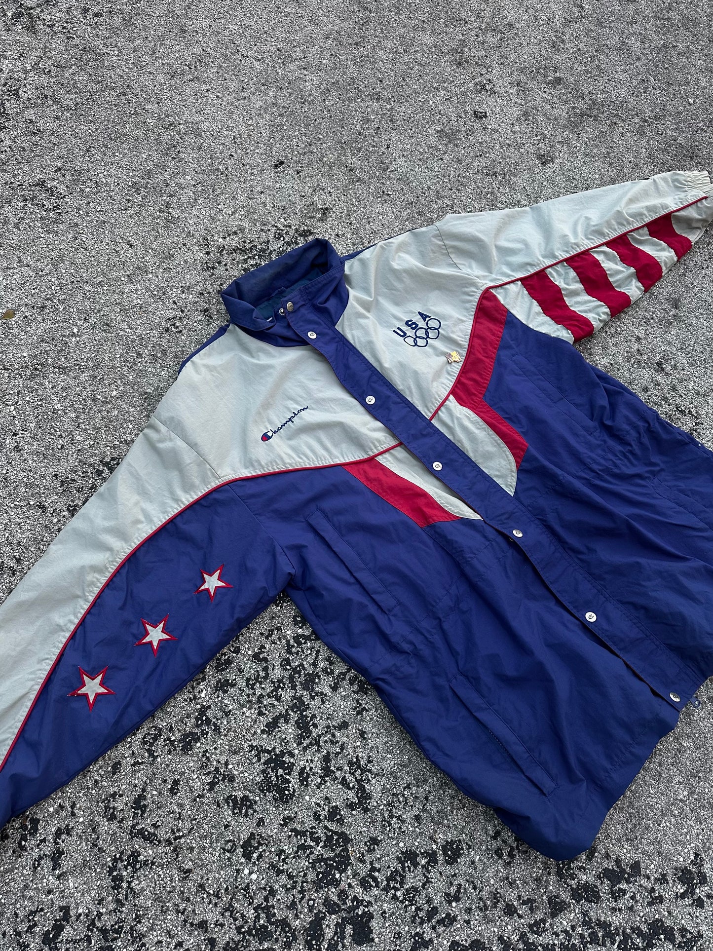 1994 Champion USA Winter Olympic Windbreaker