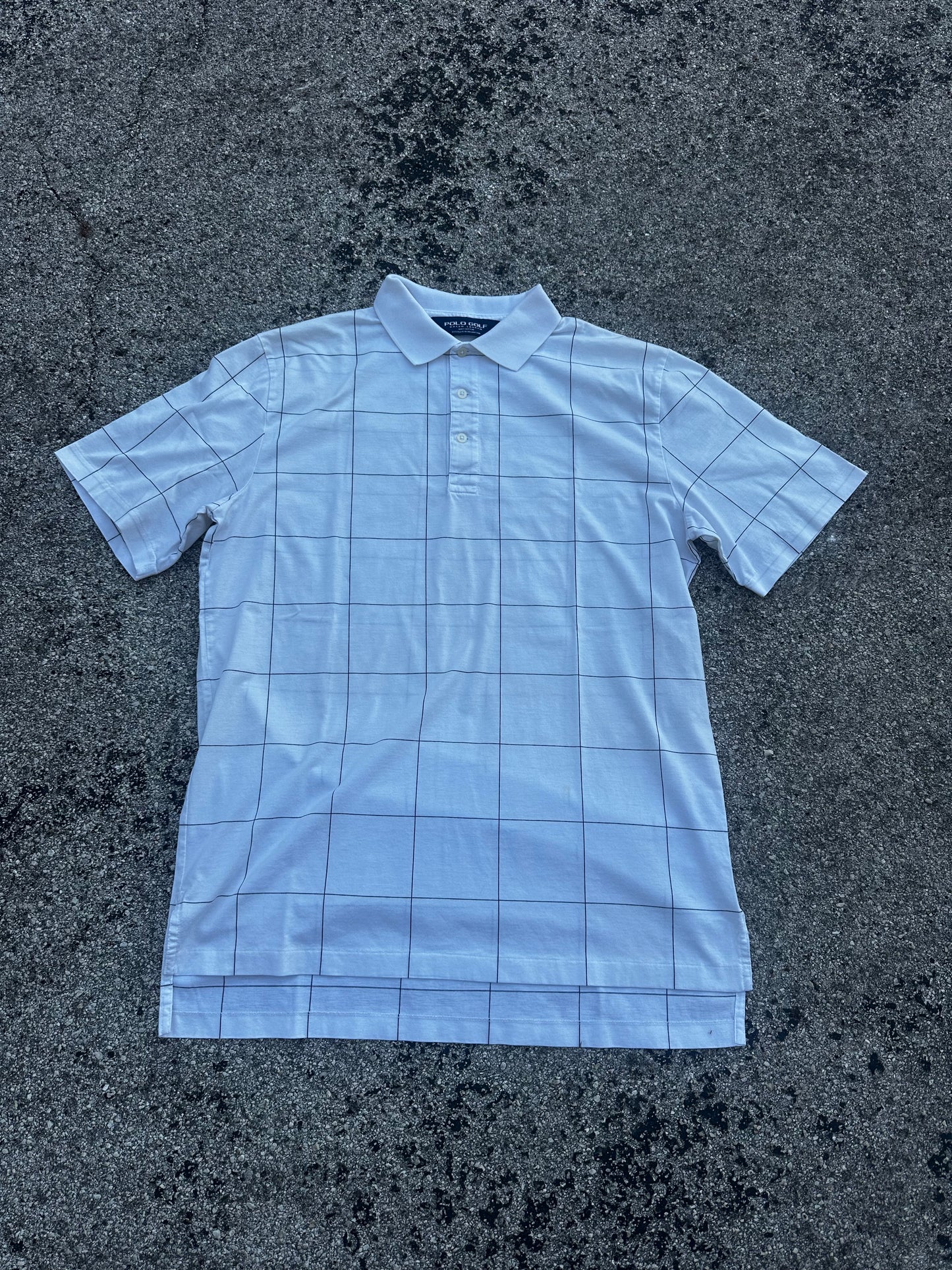 Vintage Polo Golf Checkered Polo