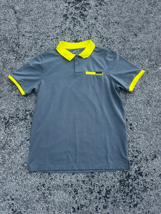 Yellow Trim Oakley Polo