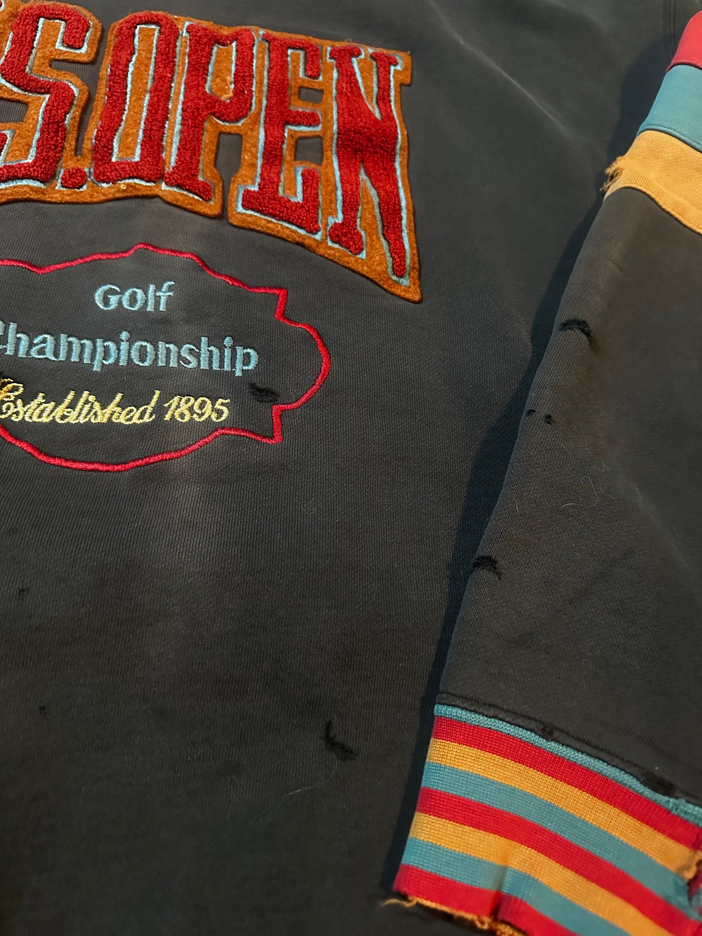 Vintage Distressed US Open Pullover