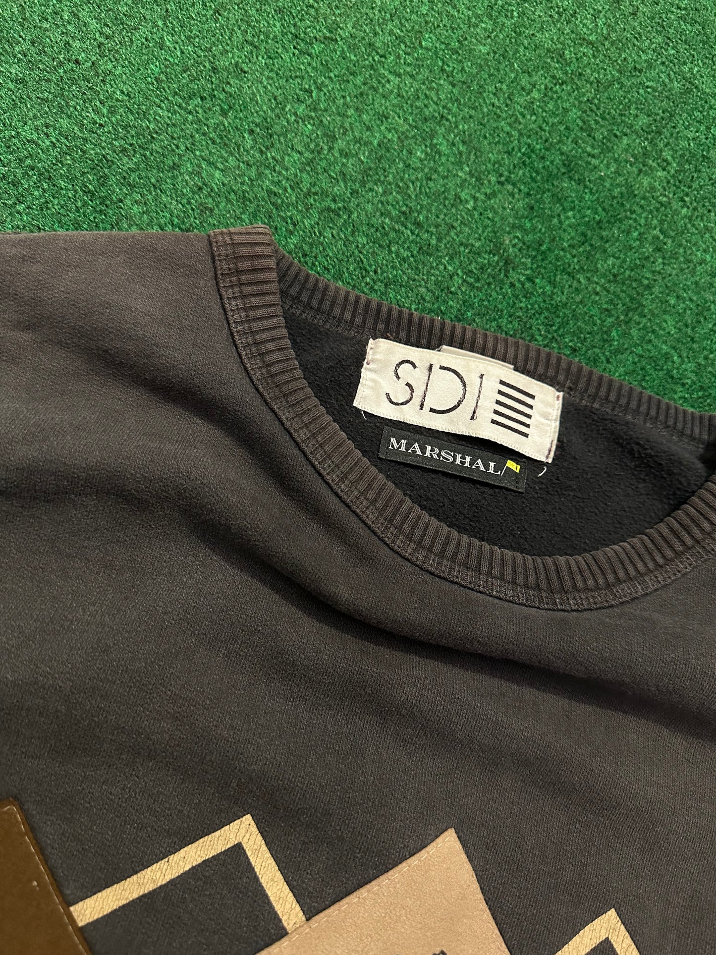Vintage Leather Patch Crewneck