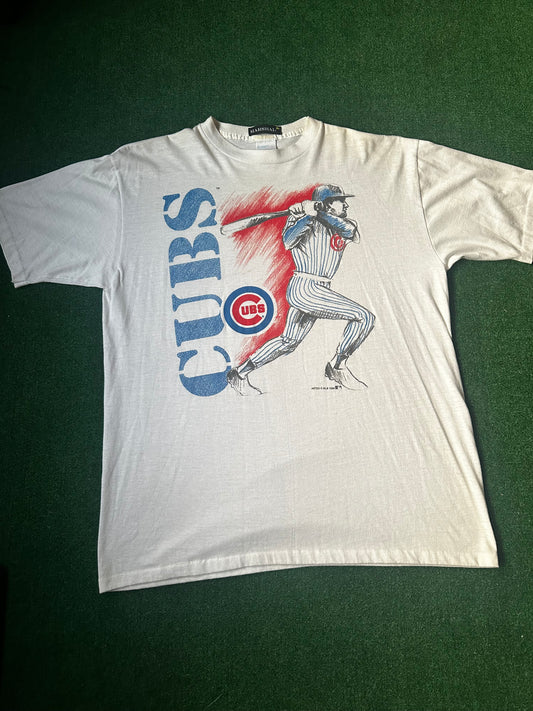 1989 Sketch Art Cubs Tee