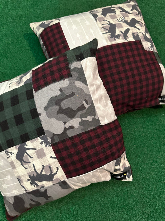 “Rustic Puzzle” Pillow Set