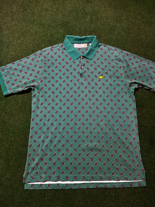 Vintage Slazenger Masters Paisley Polo