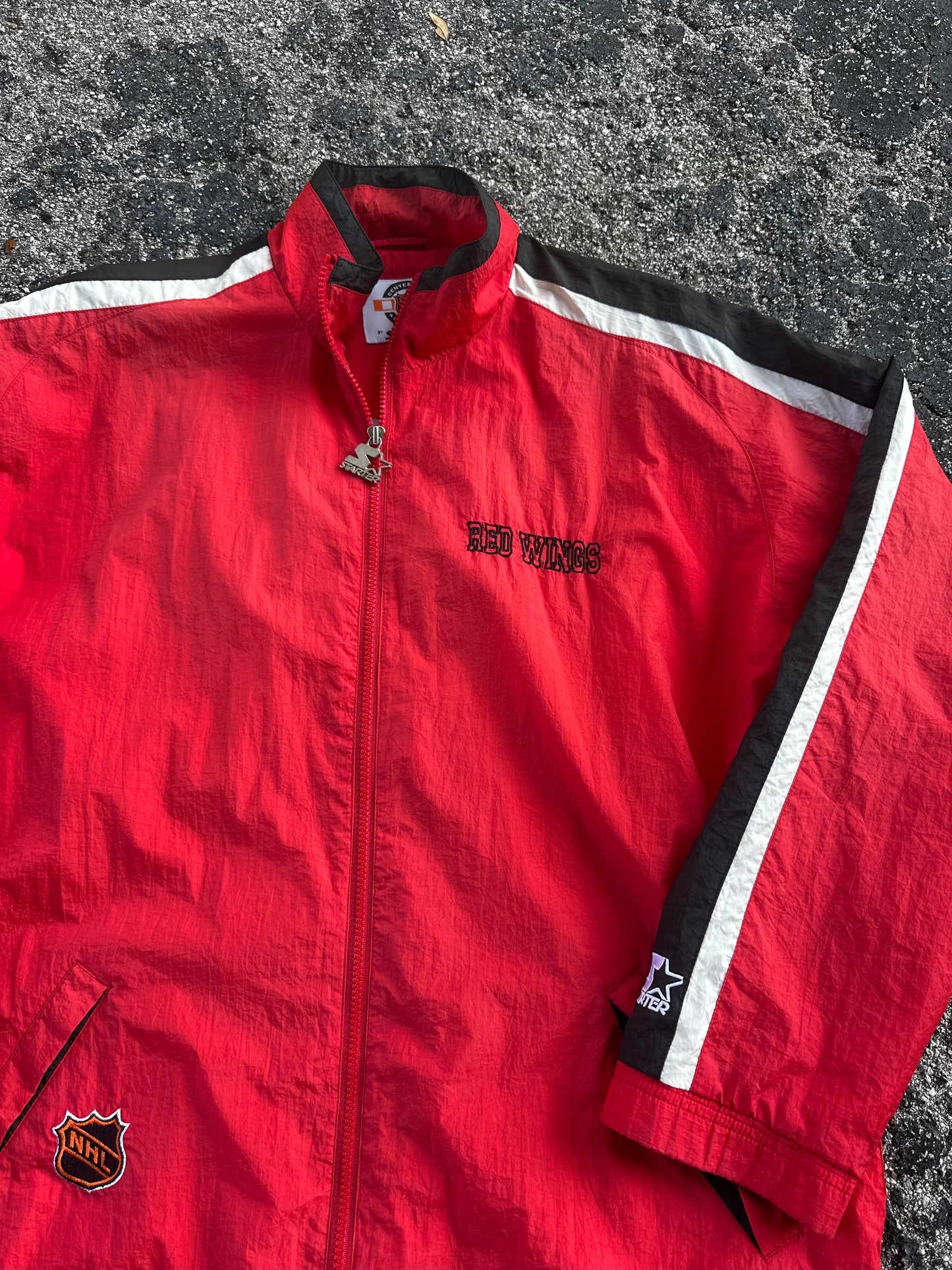Vintage Starter Red Wings Windbreaker