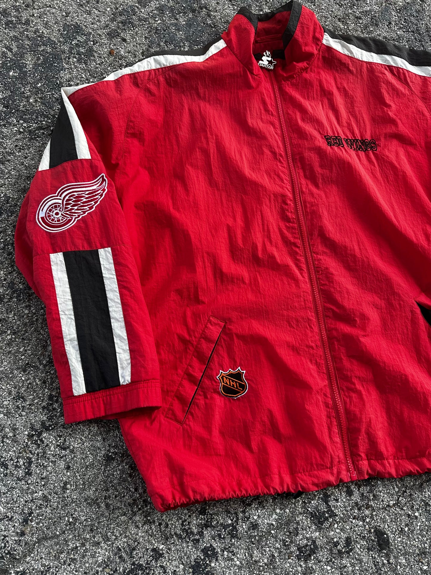 Vintage Starter Red Wings Windbreaker