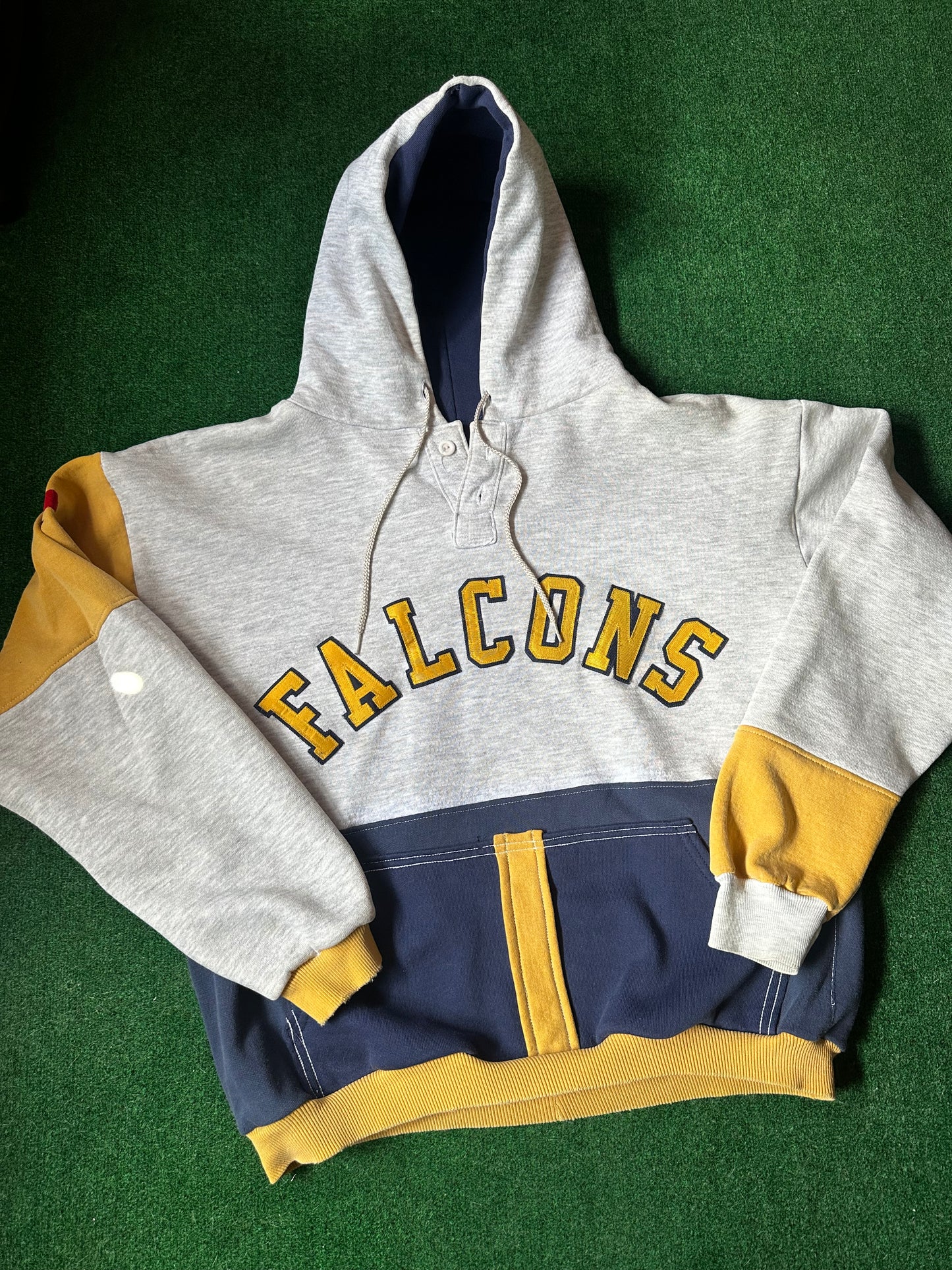 Vintage “Falcons” Colorblock Hoodie