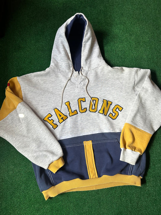 Vintage “Falcons” Colorblock Hoodie