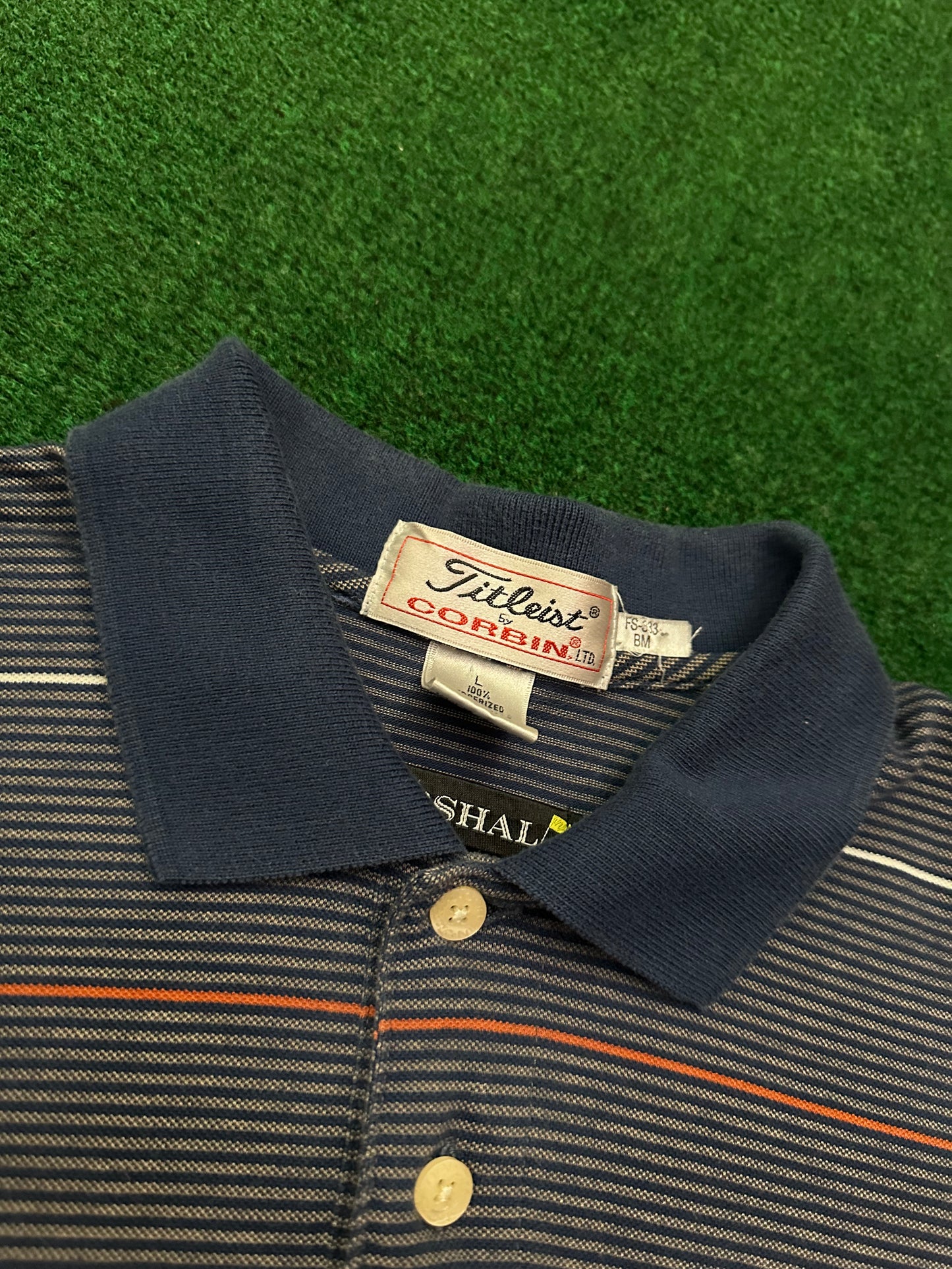 Vintage Titleist Striped Polo