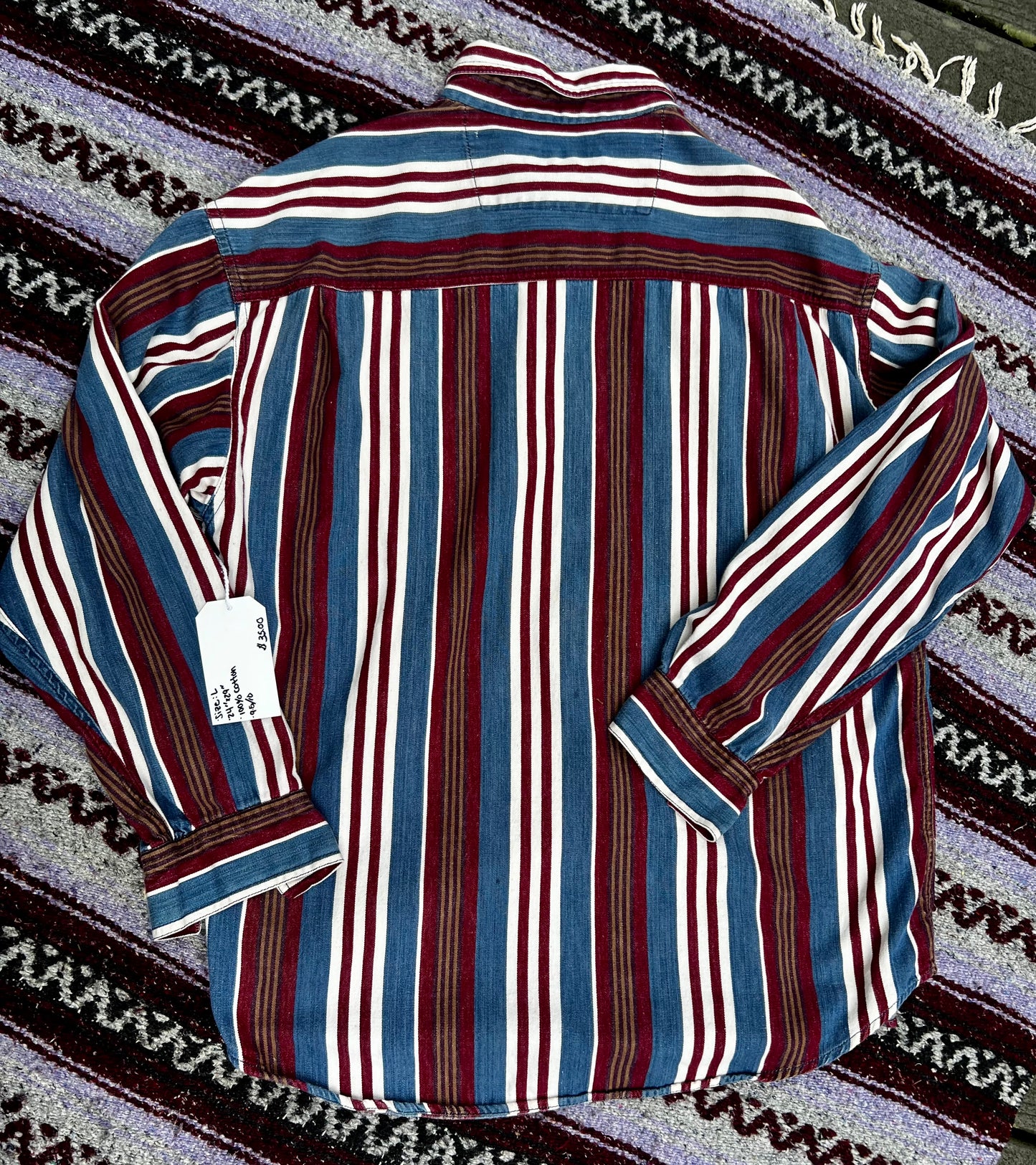 Vintage Striped Button Up